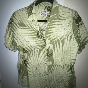Jams World green leaf shirt